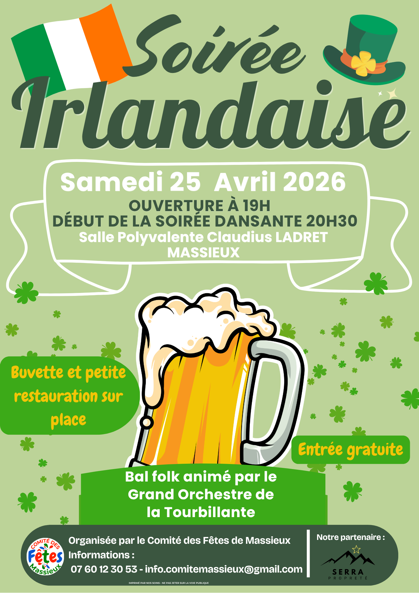 Lire la suite à propos de l’article Soirée Irlandaise